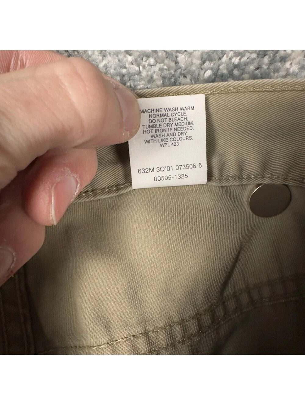 Vintage Y2K Levis 505 Straight Pants Mens 33x32 Khaki Tan